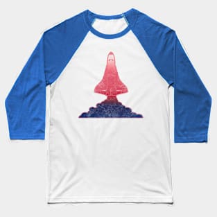 Retro 80s Space Shuttle Baseball T-Shirt